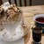 こなな - チーズクリームのほうじ茶かき氷