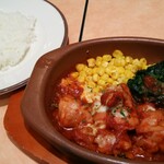 サイゼリヤ - ランチ鶏肉のﾄﾏﾄ煮込み(ライスは小‐50円) 500円(税込)