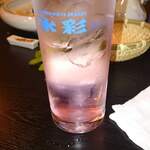 鮨吉 - サッポロの氷彩。桃サワー。