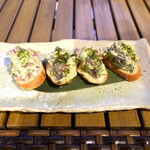 恵比寿 箸庵 - 鮪とアボカドのタルティーヌ