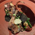 ラチュレ - 鳩のローストとキノコたち