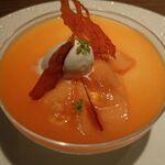 ラチュレ - 赤肉メロンを使ったパフェ