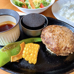 はいから食堂 - 能登牛入りハンバーグステーキ