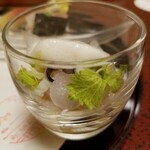 みやじまの宿 岩惣 - 鱧膾  コリコリ