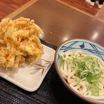Marugame Seimen - ぶっかけうどん(冷)＋野菜かき揚げ