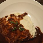 雪詩慕雲 - 白いオムライス。