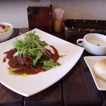 ワイズキッチン - ラムカツ定食