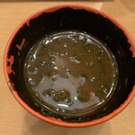 鮨 かんび - アオサの味噌汁