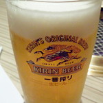 焼き肉　黒 - 生ビール