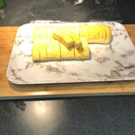 リブマックスリゾート 安芸 宮浜温泉 - 昨夜のステーキに代わり、だし巻き玉子に。