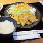 Nikuya Shokudou - 庄内豚えごま味噌漬け定食