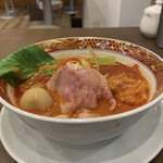 味噌担担麺 style林 天神橋筋七丁目店 - 特製濃厚味噌担担麺(別アングル)♪