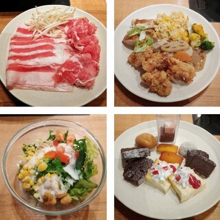 Roan - 豚しゃぶ×旬菜創作料理食べ放題コース（2292円）