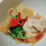 霜止出苗 - 厚岸の牡蠣の果実・野菜ソース