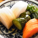 もつ焼き 福政 - お新香