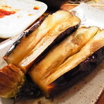 もつ焼き 福政 - 茄子焼き塩ダレ