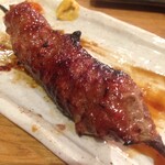 もつ焼き 福政 - つくね：タレがまた絶品