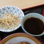 幸楽 - ざるそば＋味噌まぜ御飯