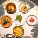 西麻布 焼肉 X - ６種類のお野菜のナムル