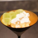 西麻布 焼肉 X - マスカットとマッコリのジェラート