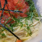 塩そば専門店 桑ばら - 冷やしクリーム明太子和えそば