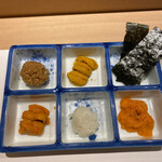 Sushisawa - ウニ食べ比べ