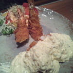 Japanese Dining ゑびすダイニング - 海老フライもタルタル多めでお願いしちゃいました