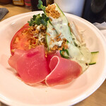 すみれ - 生ハムホワイトアスパラ盛合せ500円