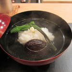 恵比寿　くろいわ - 鱧のお椀。こちらも美味しかった。