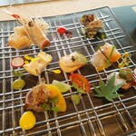 鉄板焼き 七里ガ浜 - 前菜　７種の盛り合わせ