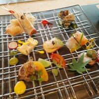 鉄板焼き 七里ガ浜 - 前菜　７種の盛り合わせ