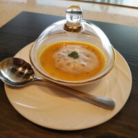 鉄板焼き 七里ガ浜 - 三浦産かぼちゃのポタージュ