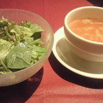 トラットリア・ジュゲム - サラダとスープ