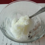 貴舟 - デザートの練乳あずき氷