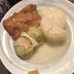 おかめ - イカ天　ロールキャベツ　大根