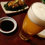 魚蔵居 - ウニとビール
