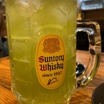 横浜すきずき - 緑茶割り メガジョッキ