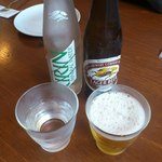 ピッツェリア ダ マッシモ - 【2012年06月】ミネラルウォーターとビール。