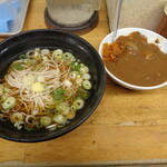 ふじ - かけそば\290、ミニカレー\280
