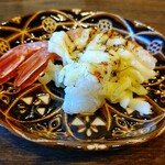 Arajin - 赤エビとチーズの炙り