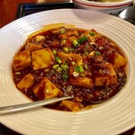 台南担仔麺 - 麻婆豆腐セット　850円（白身魚抜きにしてもらいました）
