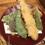 守破離 - 天盛りそば1580円、十割そば150円