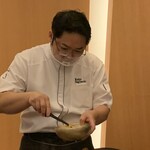 レストラン ラ フィネス - 伊勢海老のビスクのバターしゃぶ