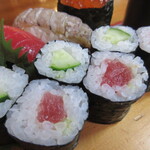 藤寿し - 鉄火巻、かっぱ巻