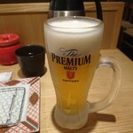 博多天ぷら やまや - 生ビール中ジョッキ