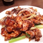 麗郷 - ⚫豚肉の黒味噌炒め物（小）　