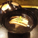 車力門 ちゃわんぶ - 煮穴子の椀。