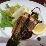 Oggi - 魚コースのメインは「スズキの香草焼き」・・香草の香りはいいですね。普通かな。 