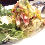 アンフォラ - 蟹身とアボカド　２種の麦和えサラダ　¥850