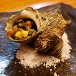 居酒屋まるこ - サザエのつぼ焼き